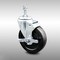 Service Caster 5 Inch SS Hard Rubber Wheel Swivel 10mm Threaded Stem Caster with Brake SCC SCC-SSTS20S514-HRS-TLB-M1015 - alternate 1